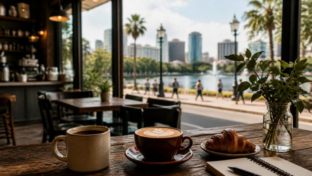 Coffee Near Me in Orlando: 50 Local Roasters, Quiet Tables & Quick Coffee