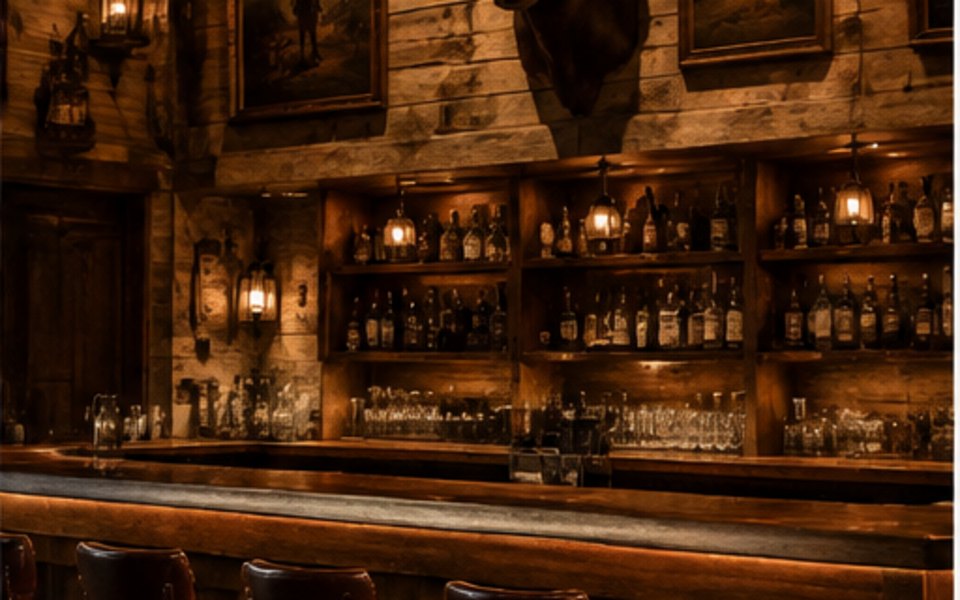 Rodeo Bar editorial mood illustration for Dallas
