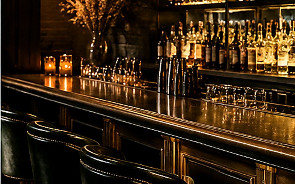 Death & Co Denver editorial mood illustration for Denver