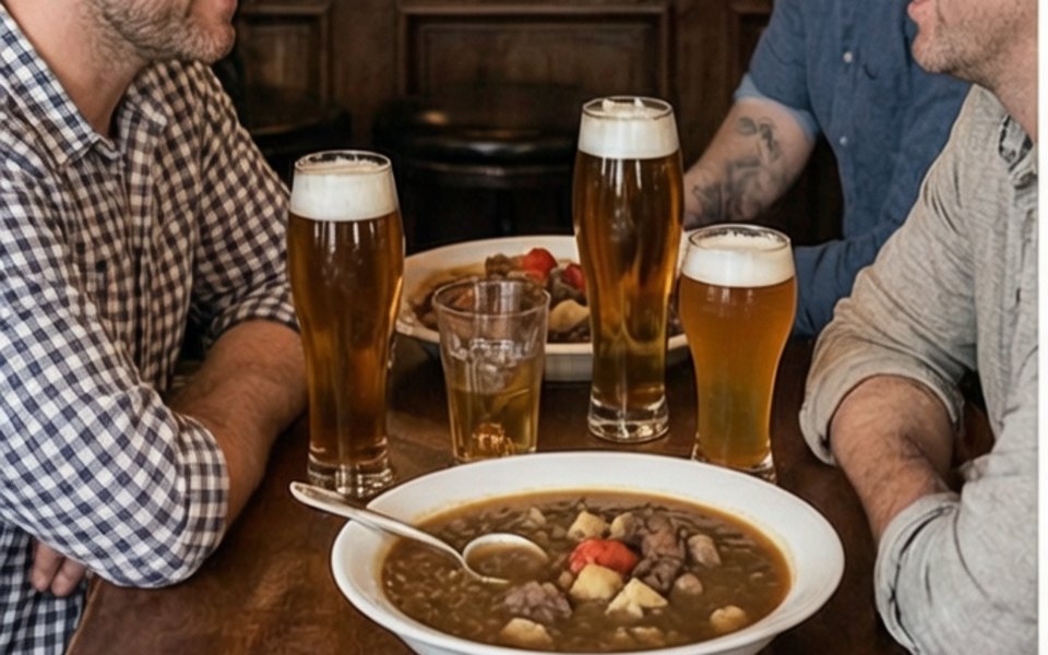 O'Flaherty's Irish Pub editorial mood illustration for San Jose