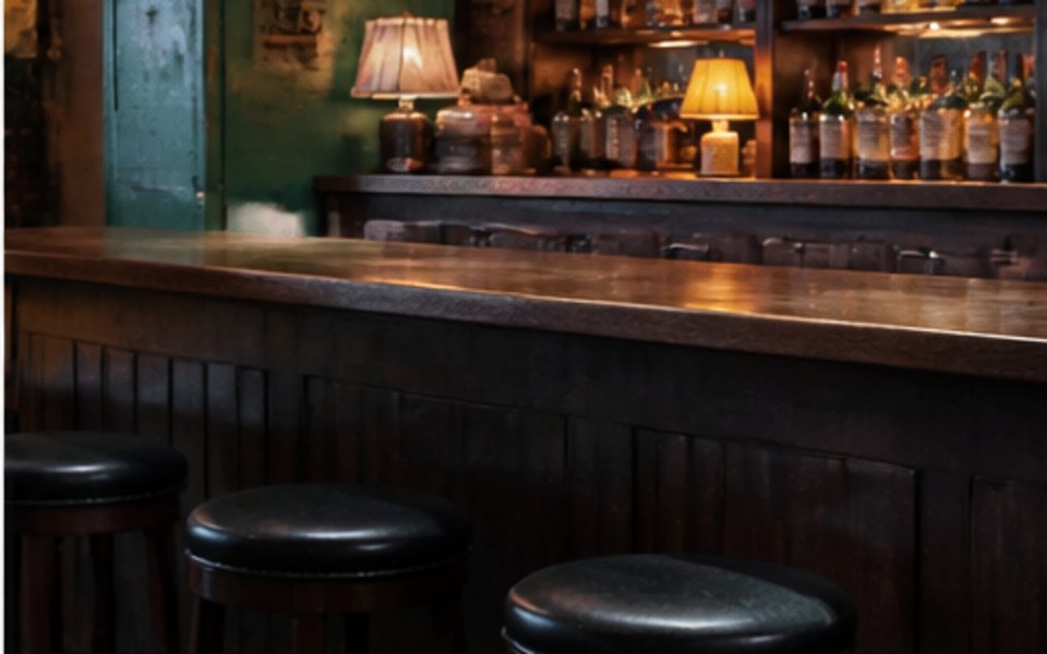 Service Bar DC editorial mood illustration for Washington