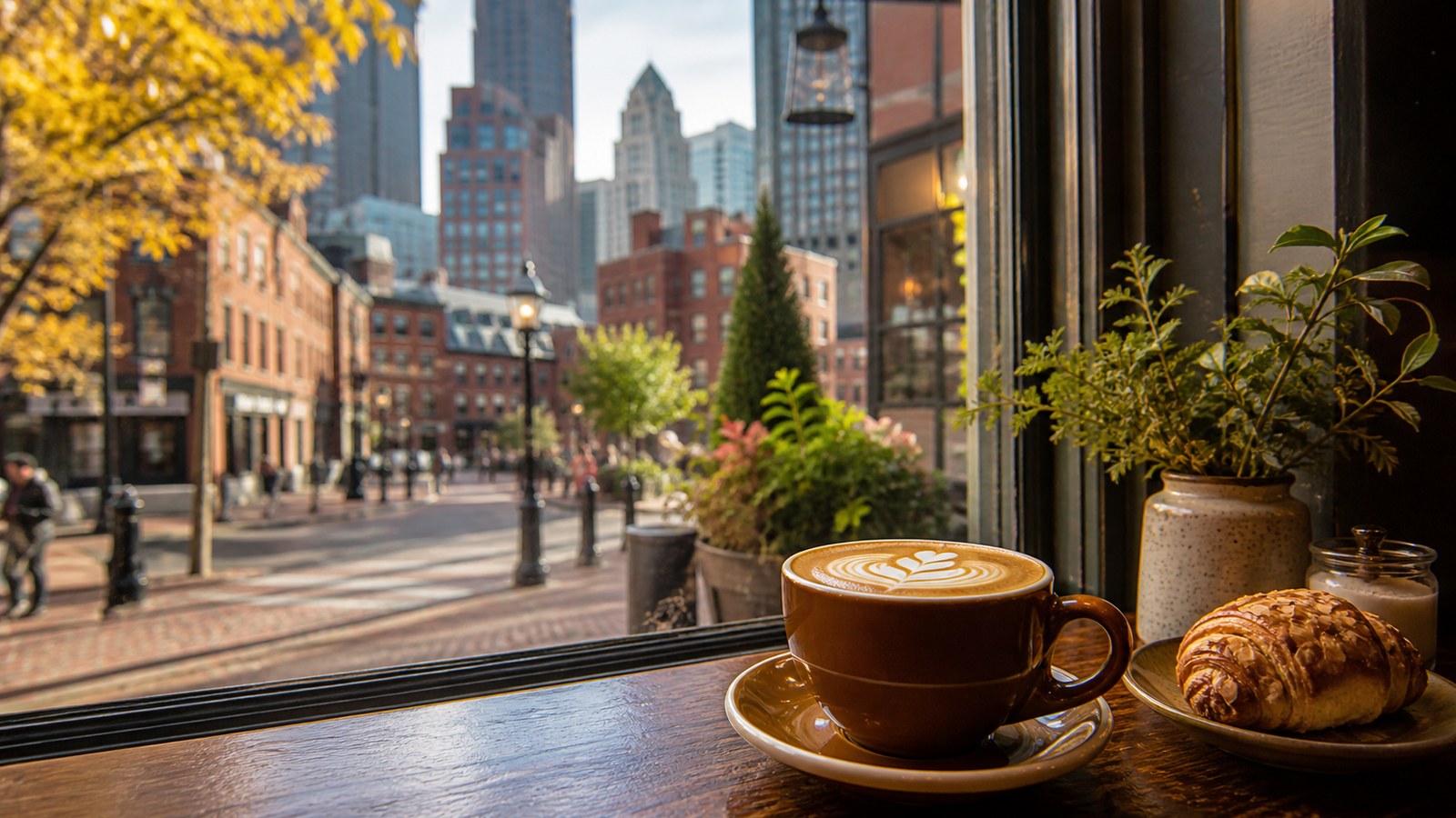 Coffee in Boston — editorial city cover