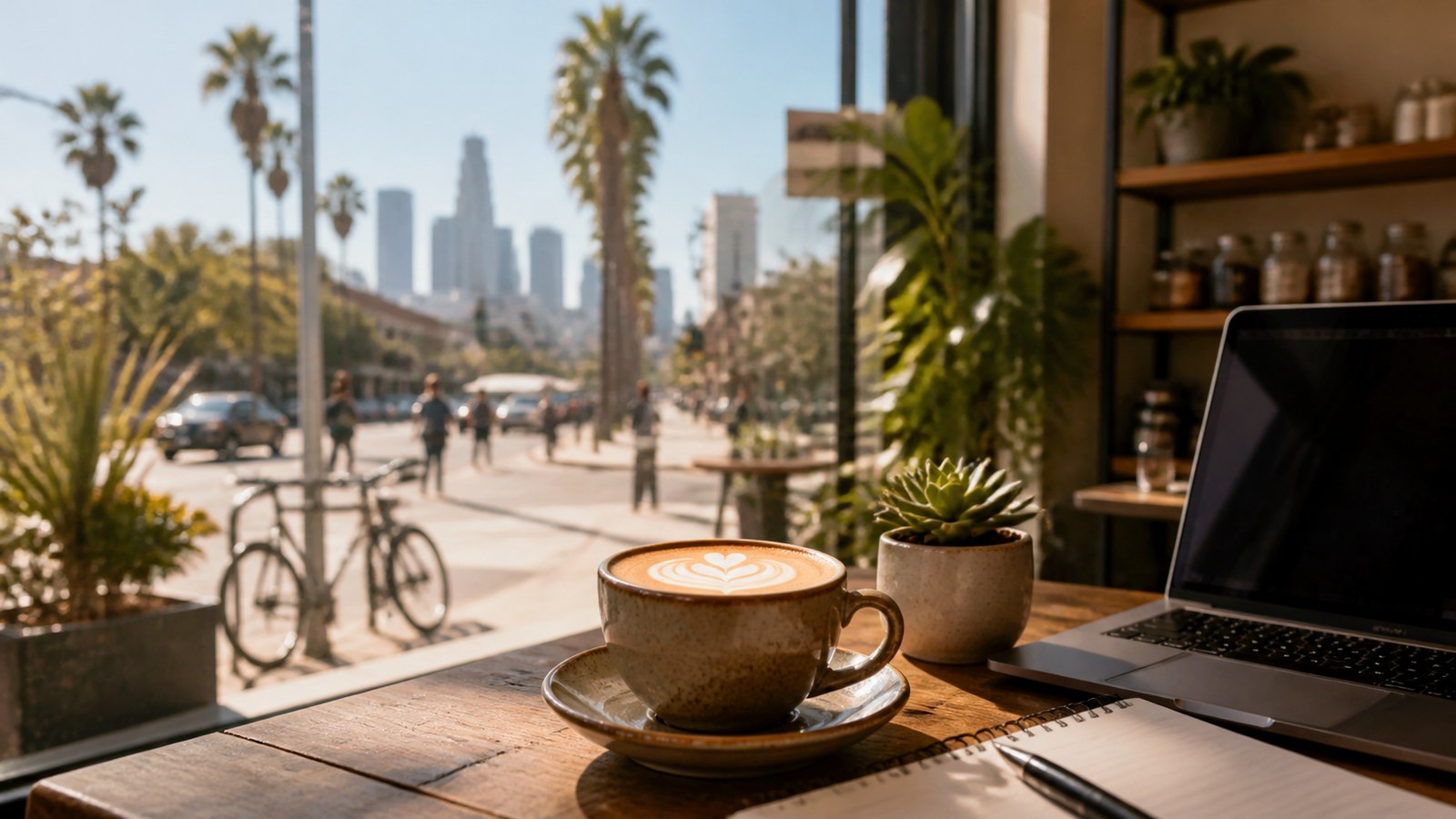 Coffee in Los Angeles — editorial city cover