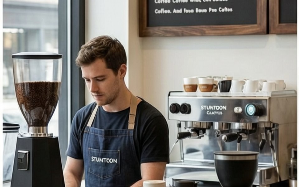 Stumptown Coffee Roasters editorial mood illustration for Portland