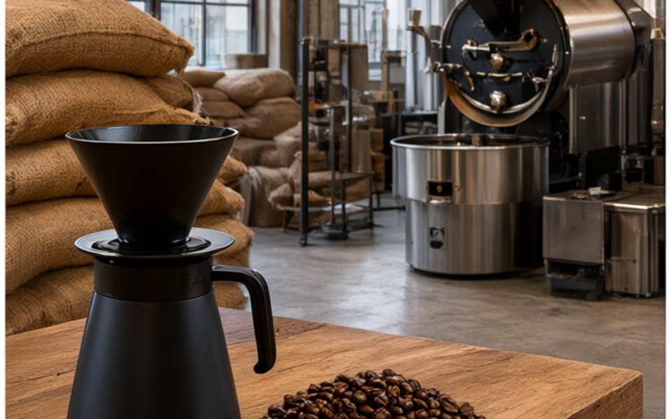 Chromatic Coffee Co. editorial mood illustration for San Jose