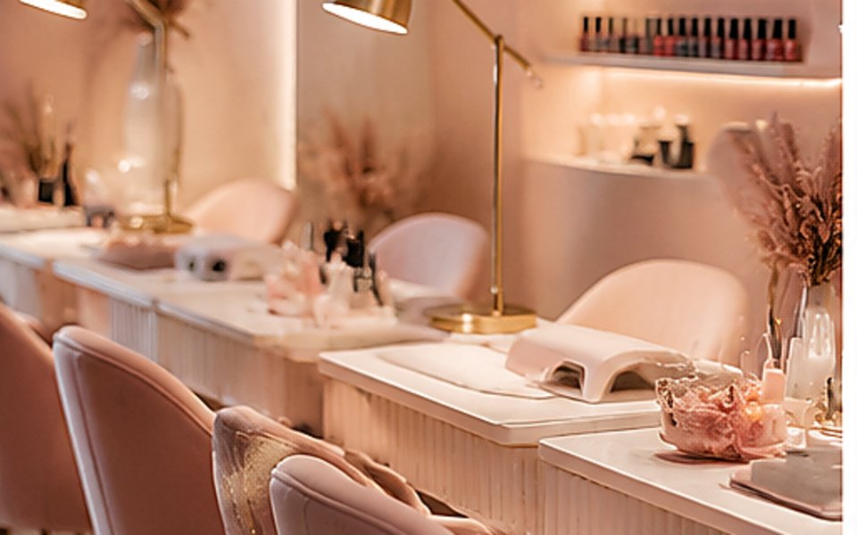 She She Beauty-Nail & Lash Studio editorial mood illustration for Boston