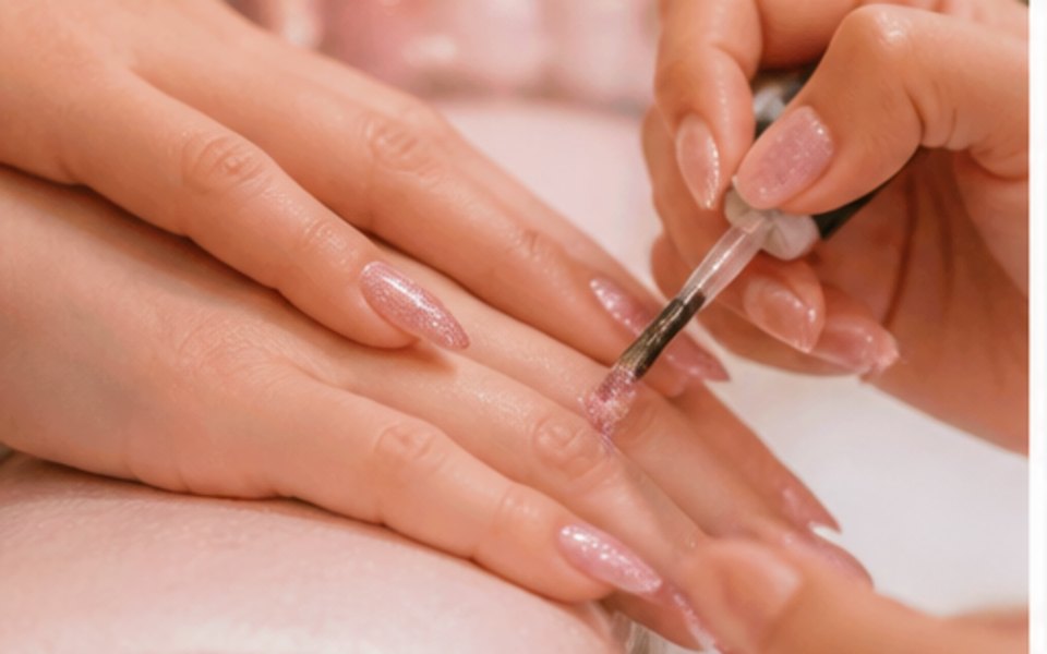 Glitter And Gloss Nail Spa editorial mood illustration for Las Vegas