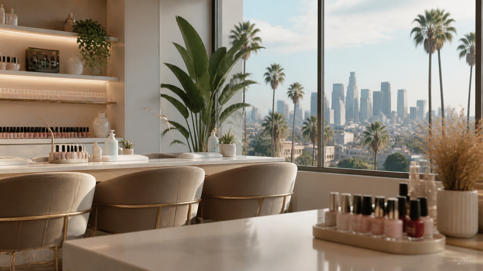Nail Salon in Los Angeles — editorial city cover