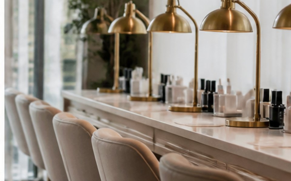 Polished Nail Bar- Downtown LA editorial mood illustration for Los Angeles