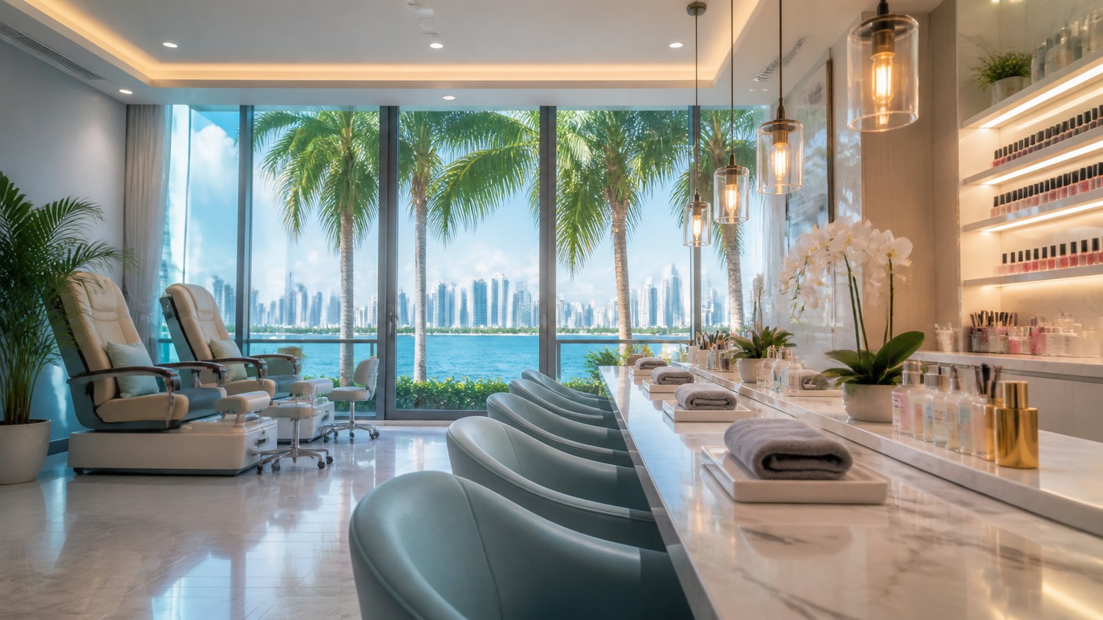 Nail Salon in Miami — editorial city cover