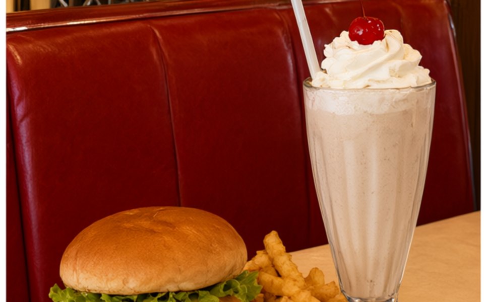 66 Diner editorial mood illustration for Albuquerque