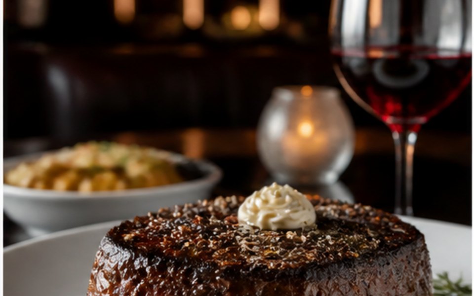 STK Steakhouse editorial mood illustration for Boston