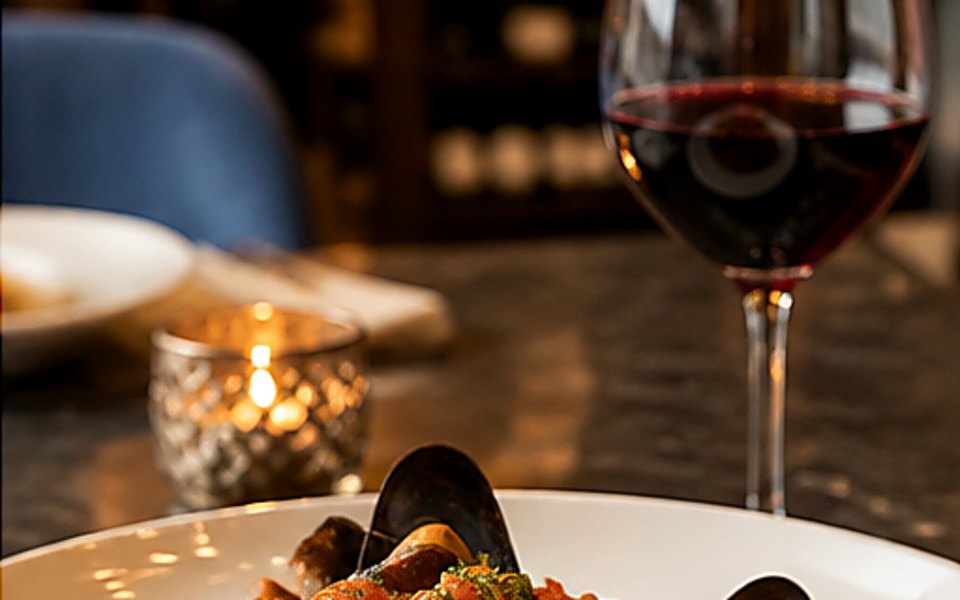 Taormina Sicilian Cuisine editorial mood illustration for Honolulu