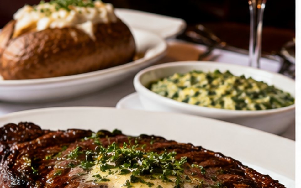 Vic & Anthony's Steakhouse editorial mood illustration for Houston