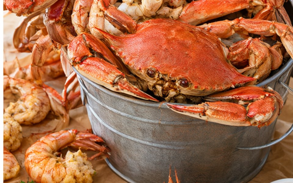 Joe's Crab Shack editorial mood illustration for Sacramento