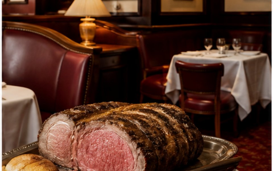 House of Prime Rib editorial mood illustration for San Francisco