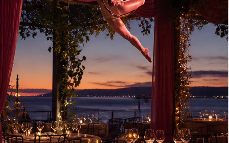 The Pink Door editorial mood illustration for Seattle