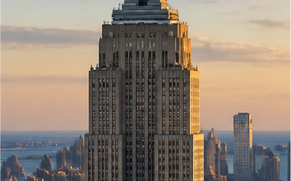 Empire State Building editorial mood illustration for New York City