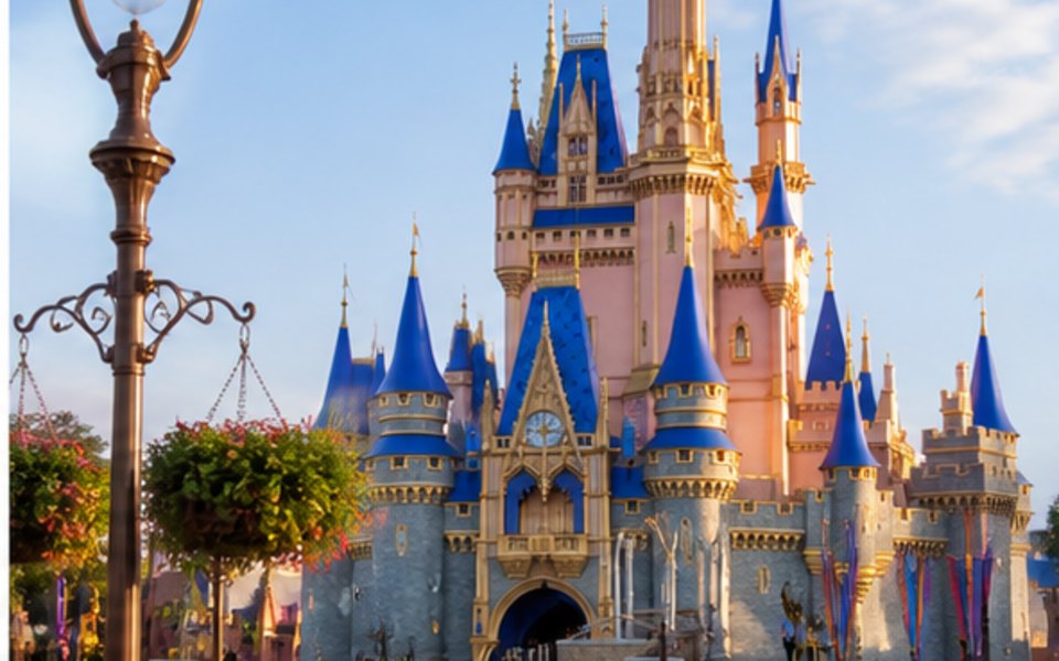 Magic Kingdom Park editorial mood illustration for Orlando