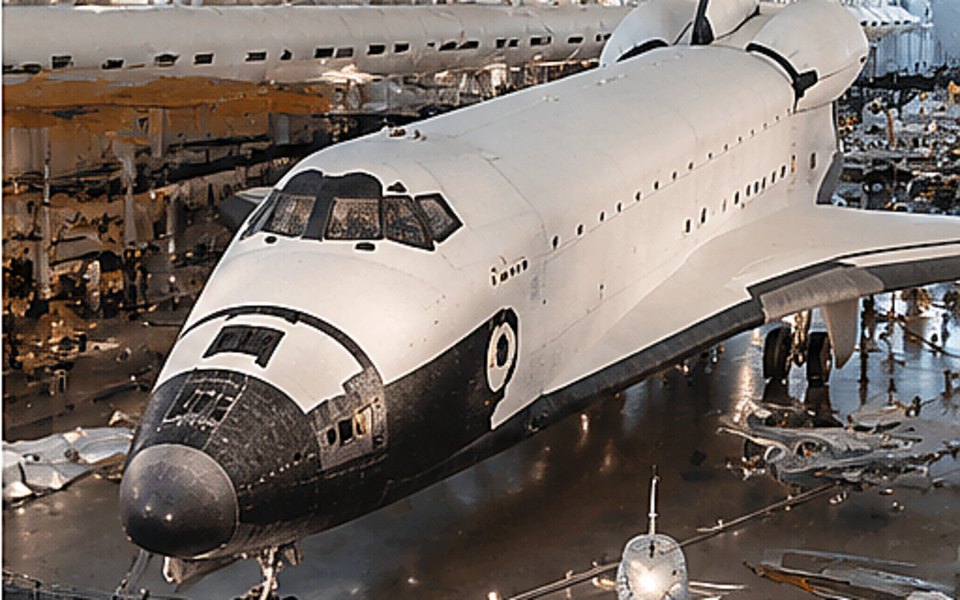 Smithsonian's National Air and Space Museum editorial mood illustration for Washington